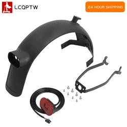 Rear Fender Aluminum Alloy Accessories For Xiaomi Electric Scooter 4 Ultra Mudguard Splash Rear Tail Light Brake TailLight Set