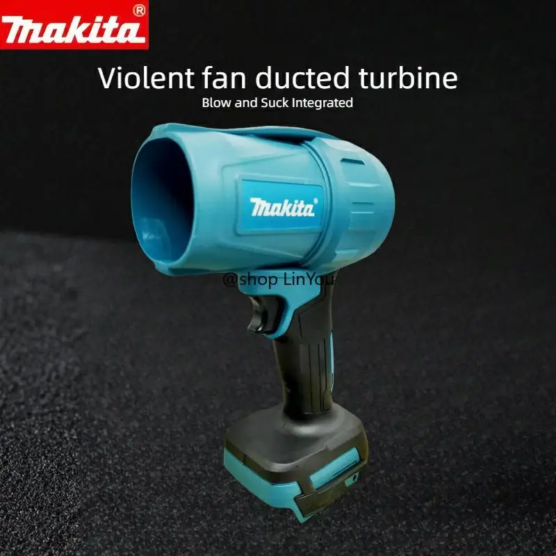 Makita 30000 RPM Gewelddadige Blower Turbo Jet Fan 18 V Elektrische Air Duster Windsnelheid Turbo Oplaadbare Auto Cleanin tool - afbeelding 2