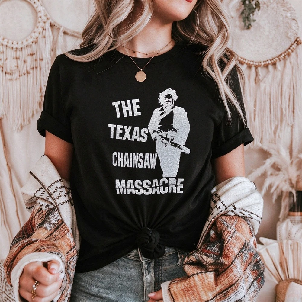 Vintage The Texas Chainsaw Massacre 70s Scary Horror Halloween Fun Movie Tee Men Women Halloween Horror Shirt Horror Movie Tops