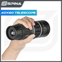 40x60 Monocular Binoculars Handy Zooming Focus Ourism Outdoor Tactical Hunting Distance Measurement