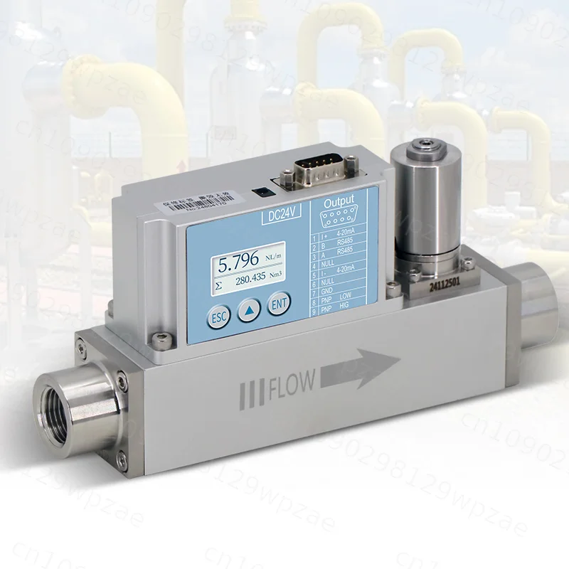 High Performance Micro Thermal Gas Flow Meter - for Laboratory, Medical Oxygen and Industrial Process Gas Applications
