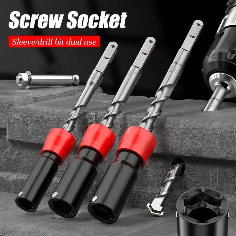 Expansion Screws Quick Installation Sleeve Thickened with Magnetic 10/14mm Expansion Screws Installation Universal Sleeve