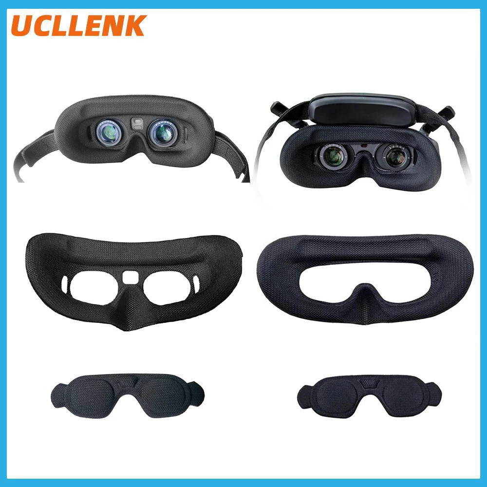 Sponge Eye Mask Drone Flight Glasses Face Foam Pad For DJI Avata/2 Goggles 2/3 Glasses Faceplate Cover Skin-Friendly Head Strap