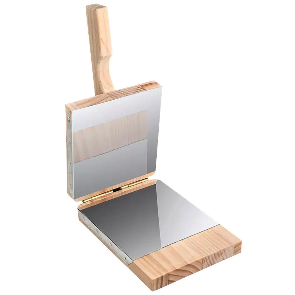 

Wooden Dumpling Press Wood Stainless Steel Dough Presser Perfect Dumpling Wrapper Maker Kitchen Gadget Tool