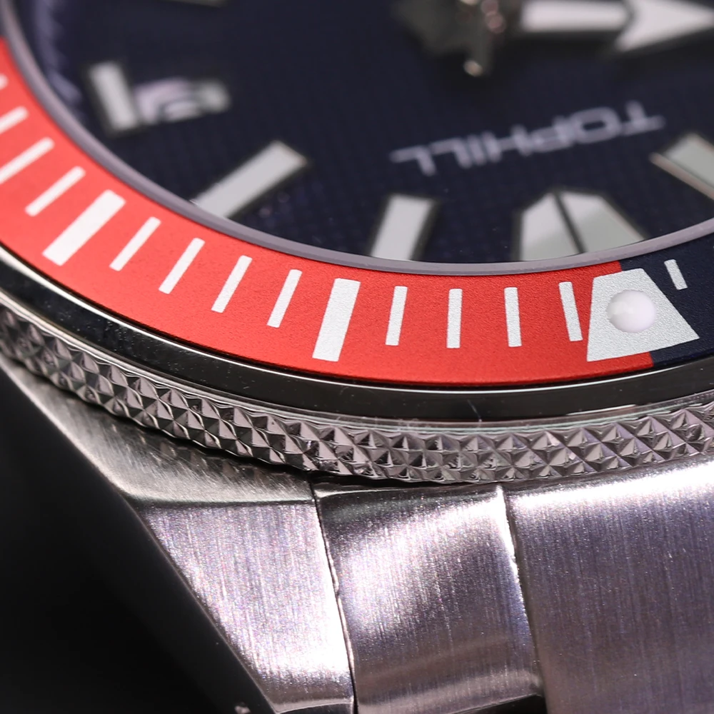 TOPHILL High Quality 30Bar Automatic Mechanical Watches Men's Diving Watch NH35 Waterproof Sapphire Super Luminous Wristwatches