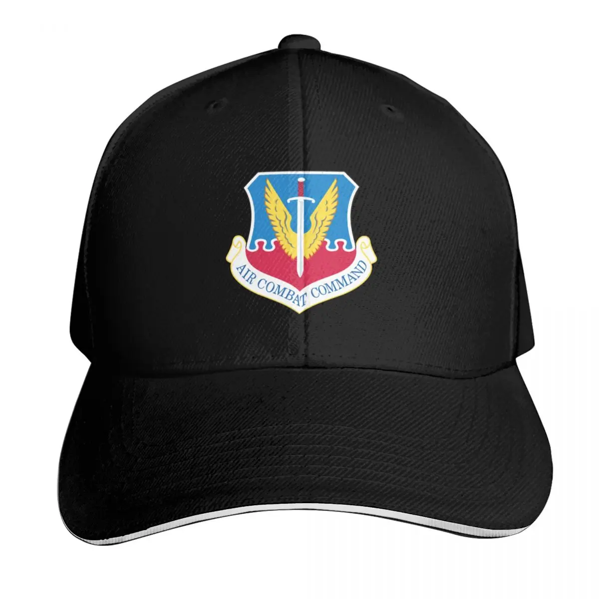 Air Combat Command Baseball Cap Six Panel Structured Crown Sun Protection UPF 50+ Breathable Mesh Back