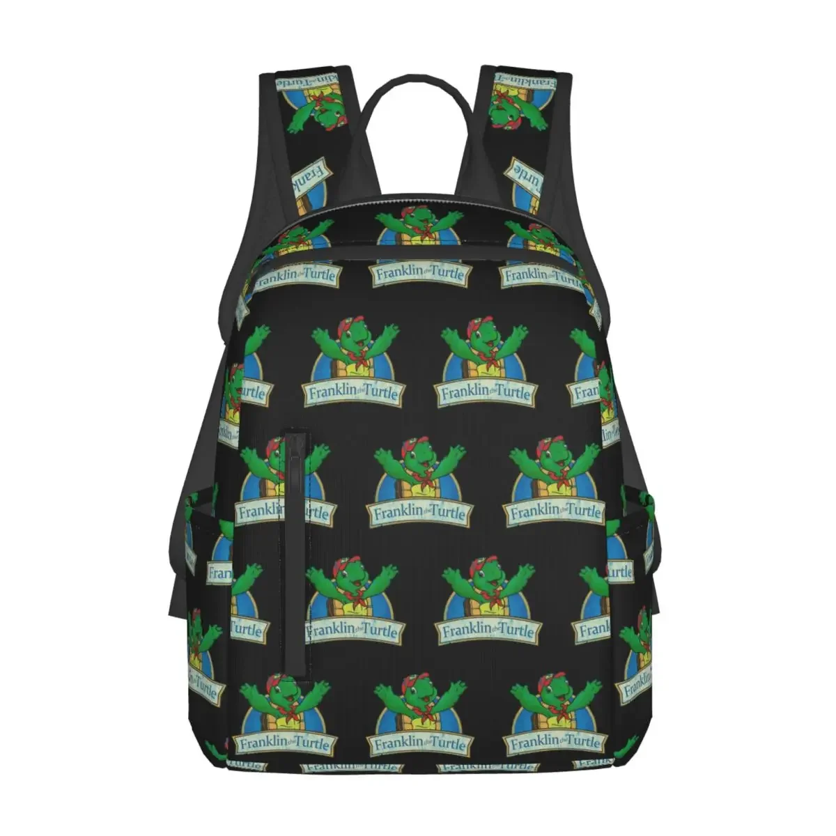 

Vintage Franklin The Turtle Backpack Daypack Large Capacity Children BookBag School Bag Shoulder Bags for Men Women