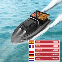 High Quality Large Capacity RC Bait Boat ,Dual Battery 5200mA GPS RC Bait Boat，500 Metre Control suitable for large areas water