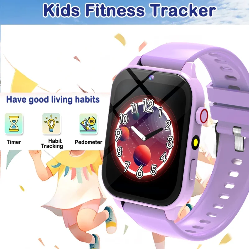 New Kids Smartwatch Features Wireless Calling, Wireless Music Playback, Call Reminders, Remote Photo Capture, Music Control, Weather Updates, A Calculator, and A Flashlight Function, Making It A Perfect Birthday 5