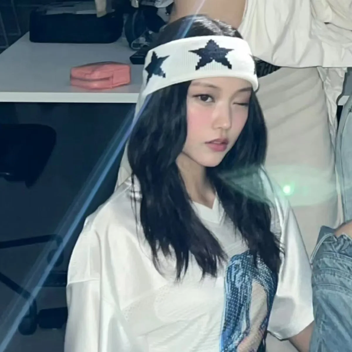 스타 헤어 밴드 한국 패션 고탄성 다용도 심플 스타일 땀 흡수 머리띠