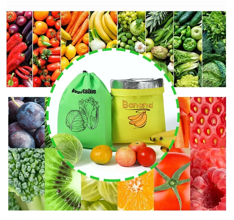 Bolsa de soporte para plátano ecológica, almacenamiento de frutas y verduras, evita que el desagarre, solución de almacenamiento de cocina lavable portátil