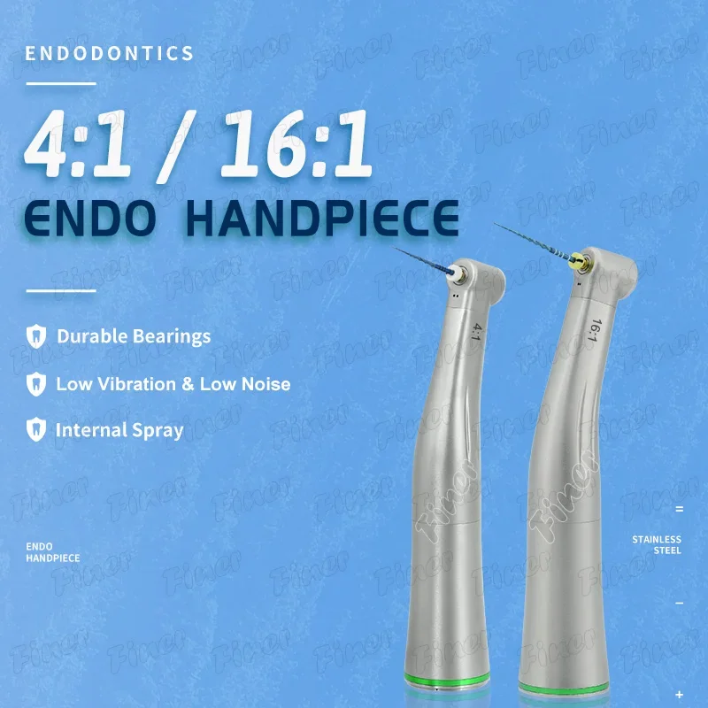 Dental Endo Handpiece 16:1 4:1 Speed Reduction Endodontic Contra Angle Handpiece 20:1 64:1 Contraangulo for Root Canal Treatment