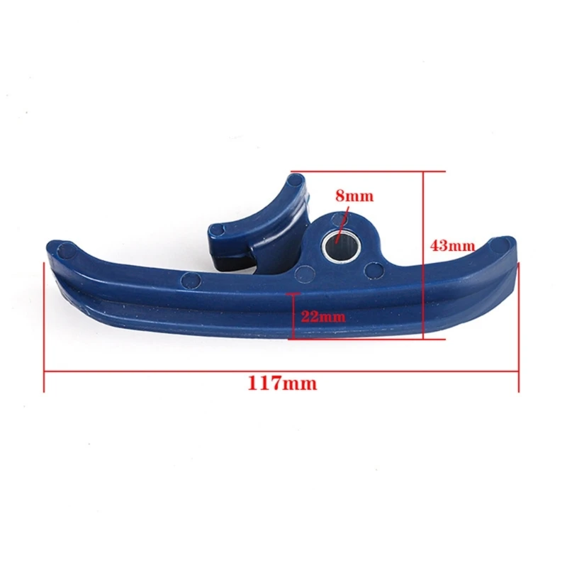 0xxd 3pcs Easy Installa Catena Slider e Signacciatore Guida per il forcellone per motociclette resistente all'usura e Slider a