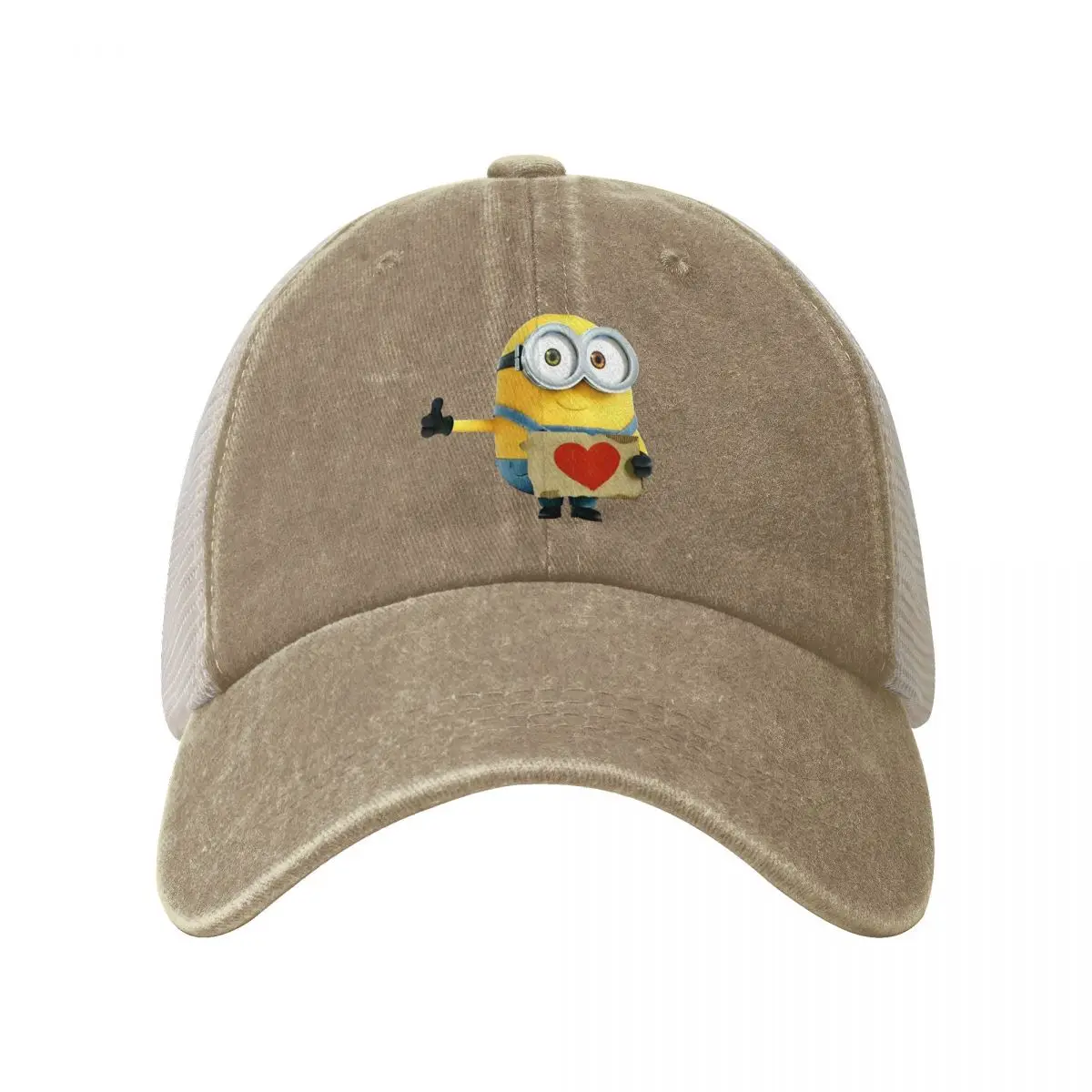 Washed Men's Baseball Cap Minions Minions Trucker Snapback Caps Dad Hat Despicable Me Minions Golf Hats