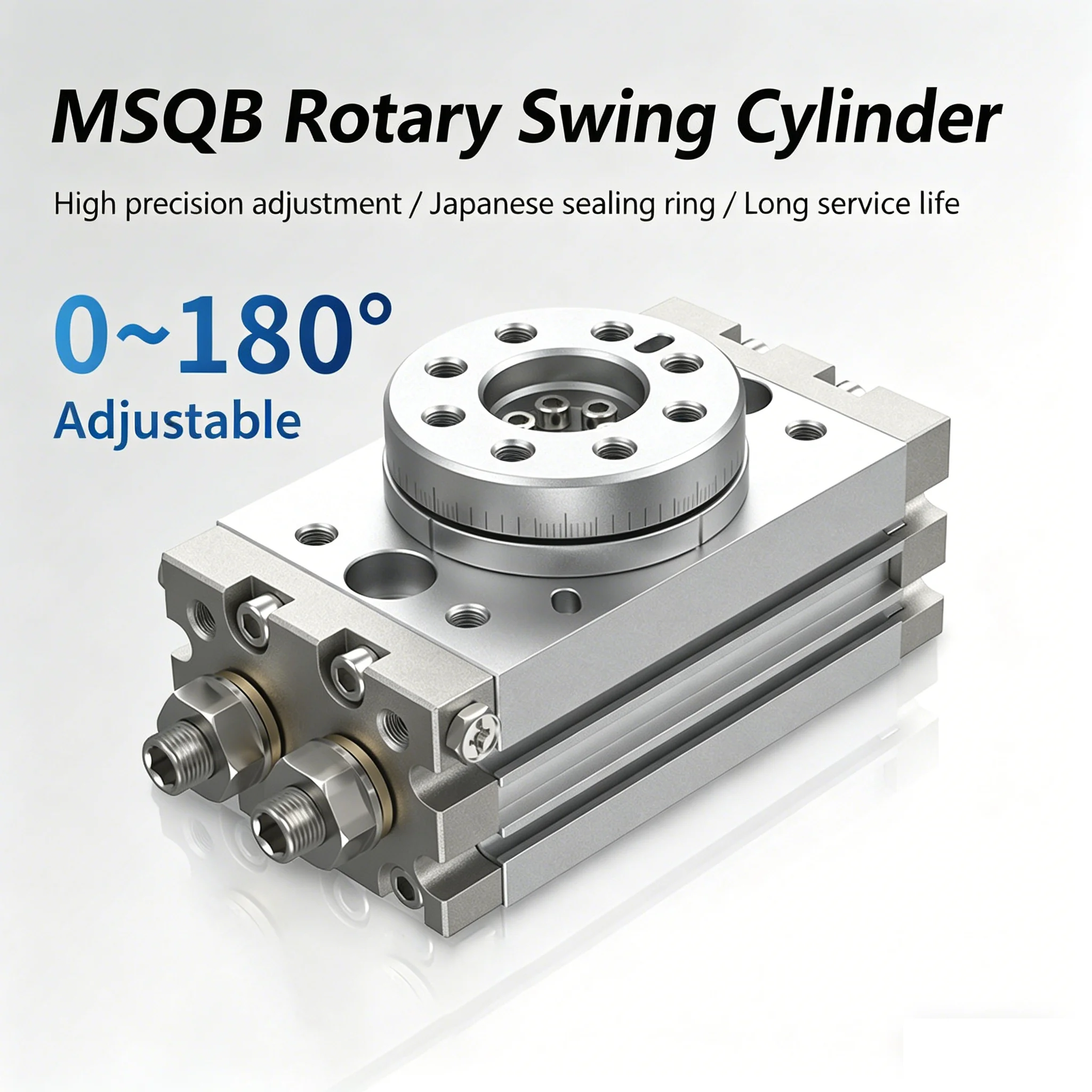 

MSQB10A MSQB20A MSQB30A MSQB50A MSQB20R MSQB30R MSQB Pneumatic Rotary Cylinder Adjustable Cylinder Rotary 0-190° Degrees