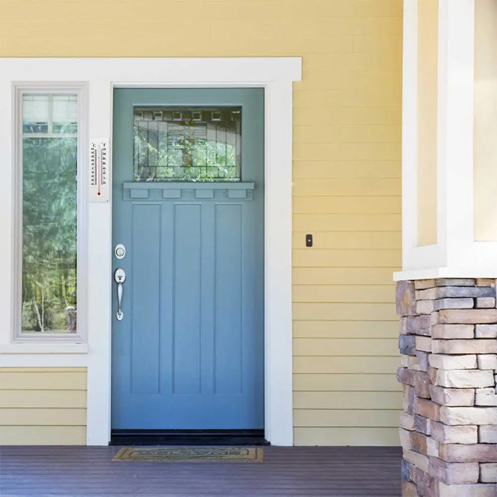 Plastic WallMounted Thermometer Key Hider Outdoor Decorative Temperature Meter Hidden Key Box Storage Dry Wet Thermometer