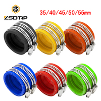 ZSDTRP 35 40 45 50 55mm Motorcycle Carburetor Rubber Adapter Inlet Intake Pipe For MIKUNI KEIHIN KOSO PWK Carburetor Accessory