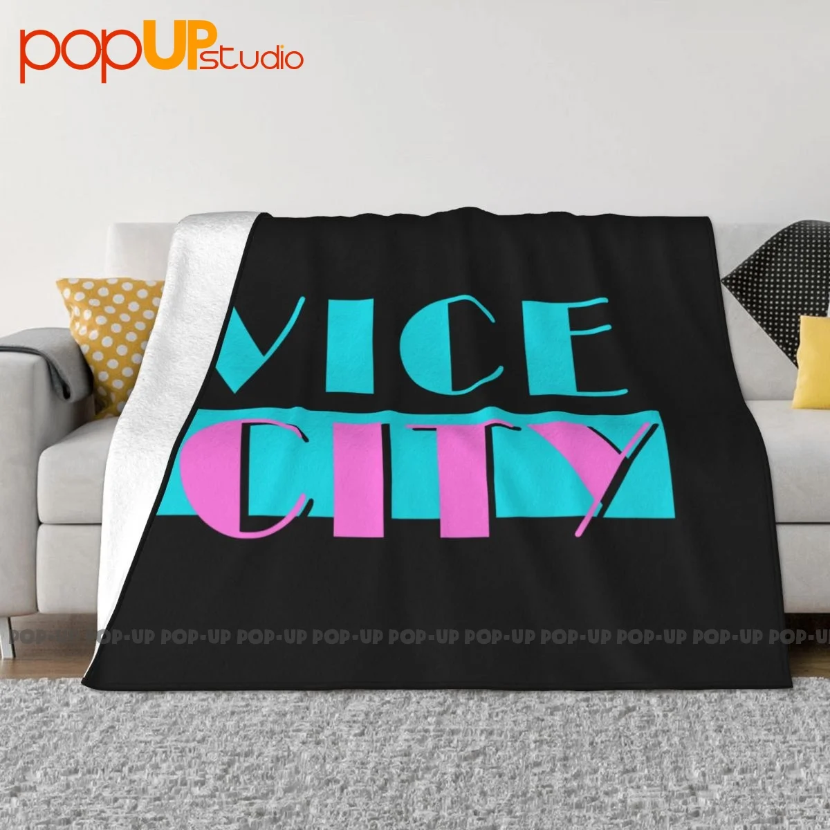 Vice City Miami Florida Tourist Miami Vice Blanket Warmth Raschel Super Soft Skin Friendly Mechanical Wash