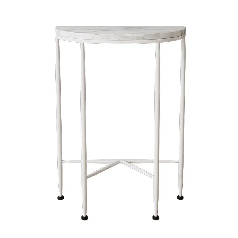 

Полукруглый пристенный столик в стиле легкой роскоши, французский декоративный столик для прихожей, скандинавский декоративный столик для прохода, столик-полумесяц