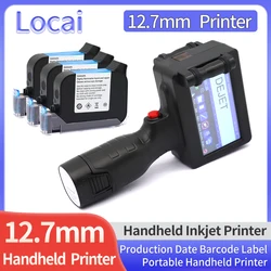 12.7mm Handheld Inkjet Printer 2588+ for QR Barcode Batch Date Number Logo Expiry Date Coding Machine Non-encrypted 25 Languages