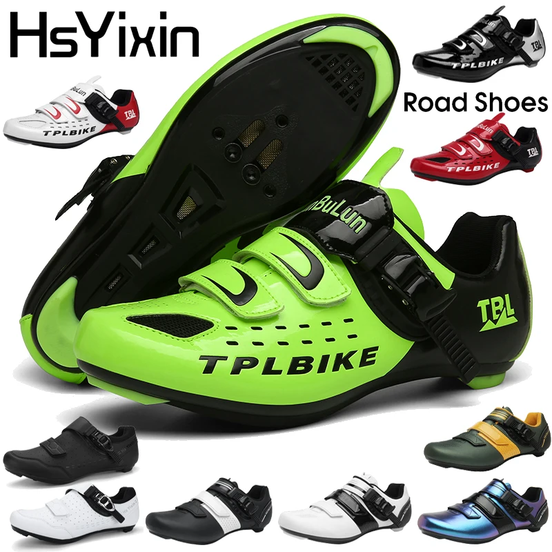 

HsYixin Cycling Road Shoes Men Women's Breathable Road Bike Boots Cleats Spd Professional Cycling Sneakers Bicycle Training Shoe