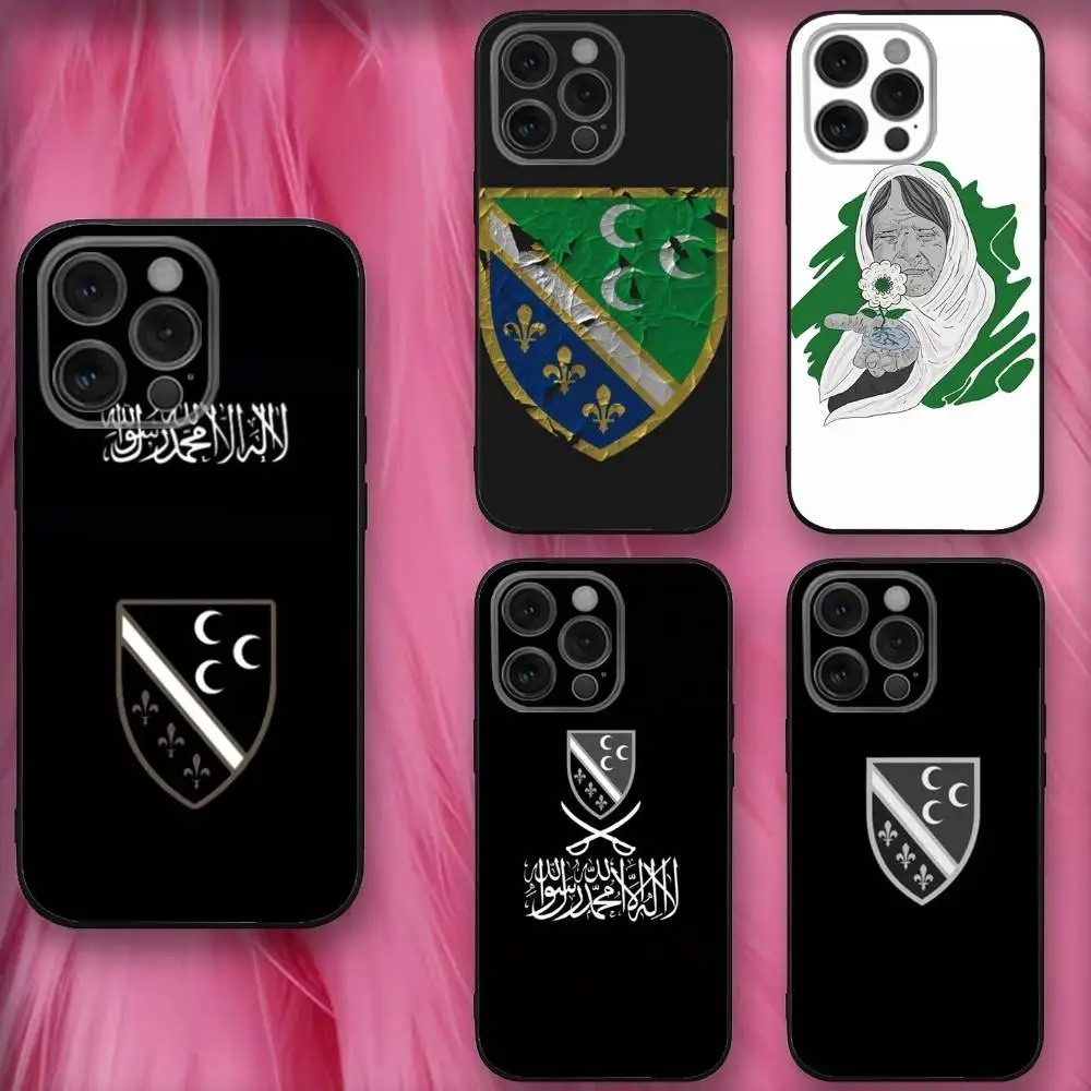 

S-Sandzak Flag Phone Case For iPhone 16,se4,15,14,13,12,11,Pro,X,XS,Max,XR,Plus,Mini Soft Black Cover