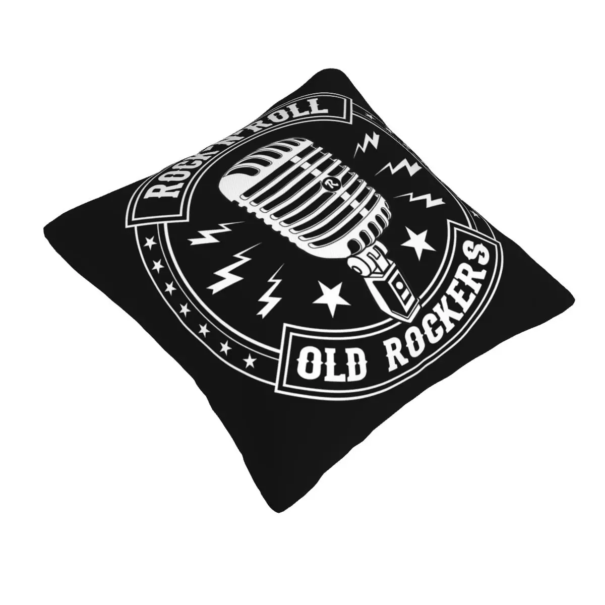Microphone Rock And Roll Rockabilly Square Pillowcase Pillow Cover Cushion Decor Comfort Throw Pillow for Home Car