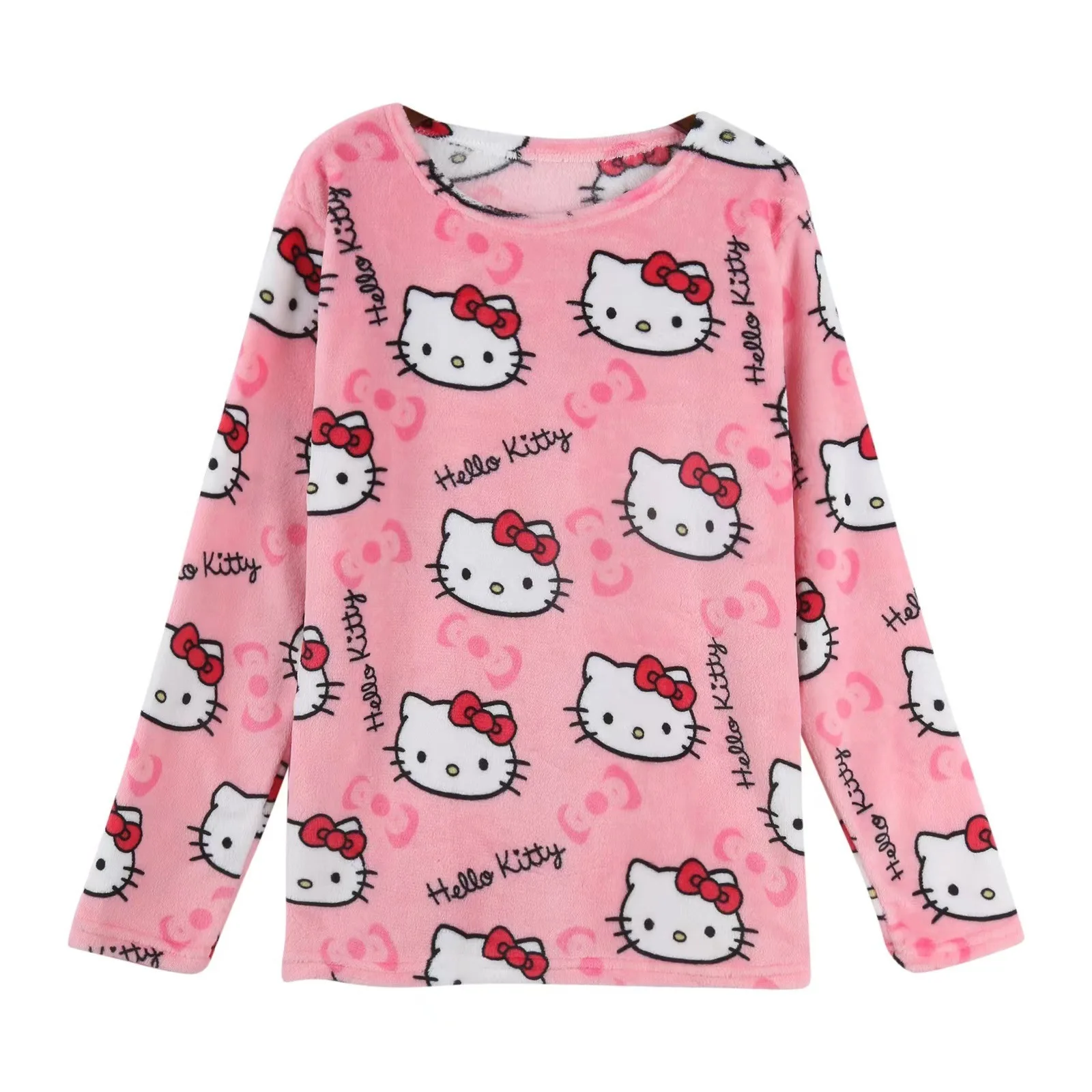 NEW Sanrio Hello Kitty Pajama Suit Cartoon KT Cat Pjs Pants For Women Y2k Halloween Cosplay Dress Household Sleepwear Girls Gift