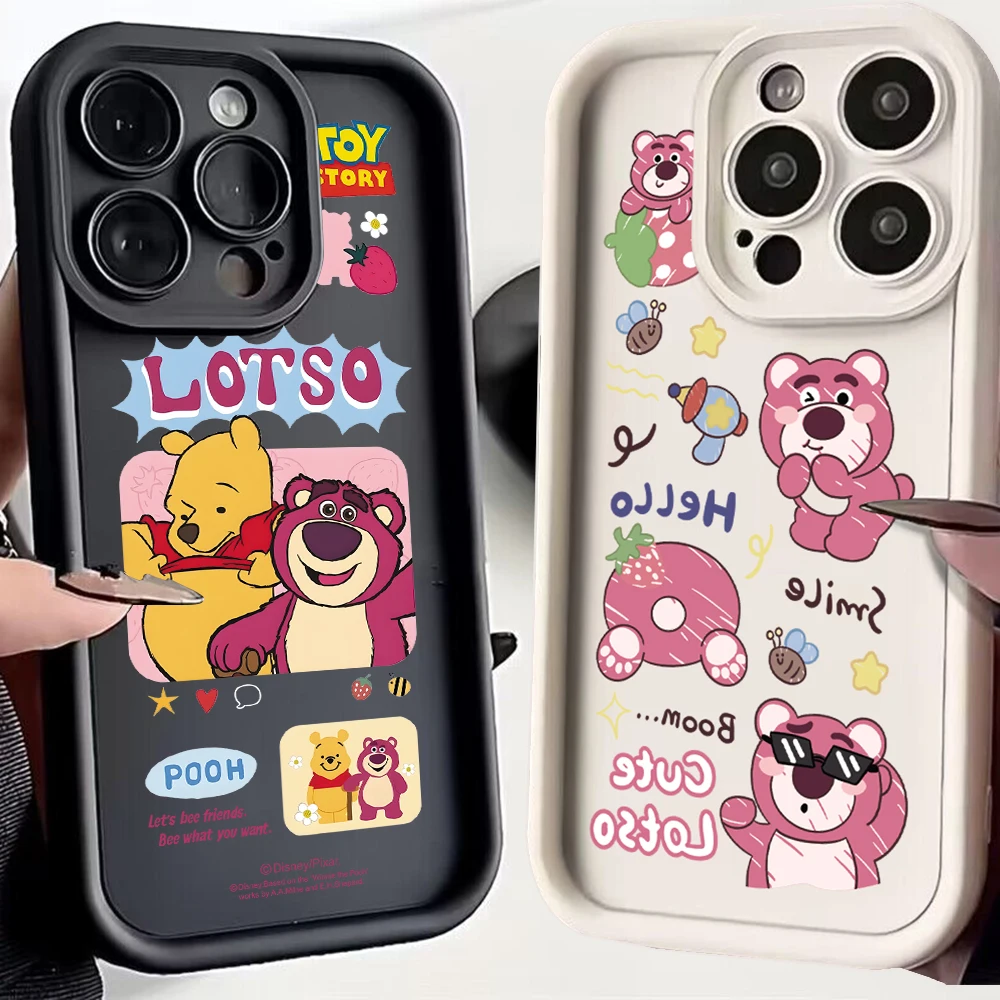 Capa de telefone TPU macia com alça de mão, Toy Story, Lotso, Xiaomi Mi 14, 11 Lite, 12T, POCO M6, F4, F5, X3, X4, X5, GT, 5G