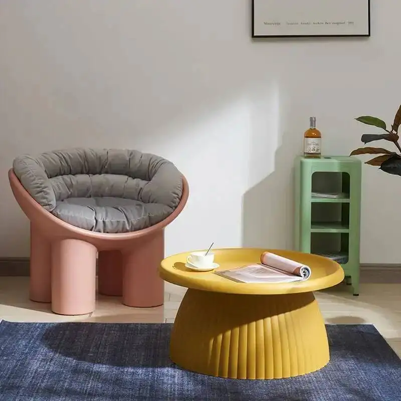 Complete Nordic Minimalist Dining Tables Makeup Net Red Mushroom Coffee Table Center Small Dressing Mesa Plegable Furniture AA55