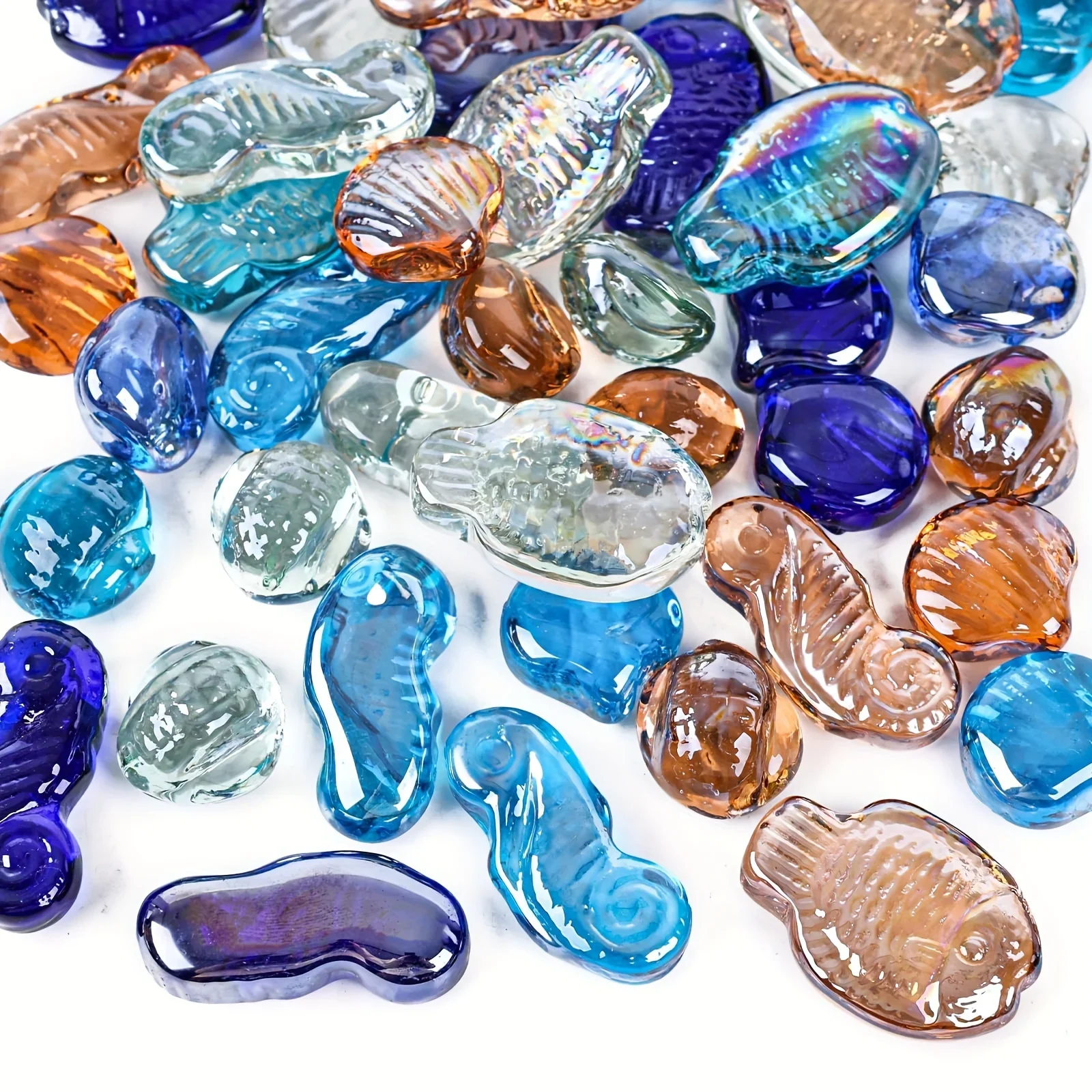 Casual Style Glass Gem Mix - Decorative Glass Beads with Animal Shapes, Jewelry Accessories & Parts