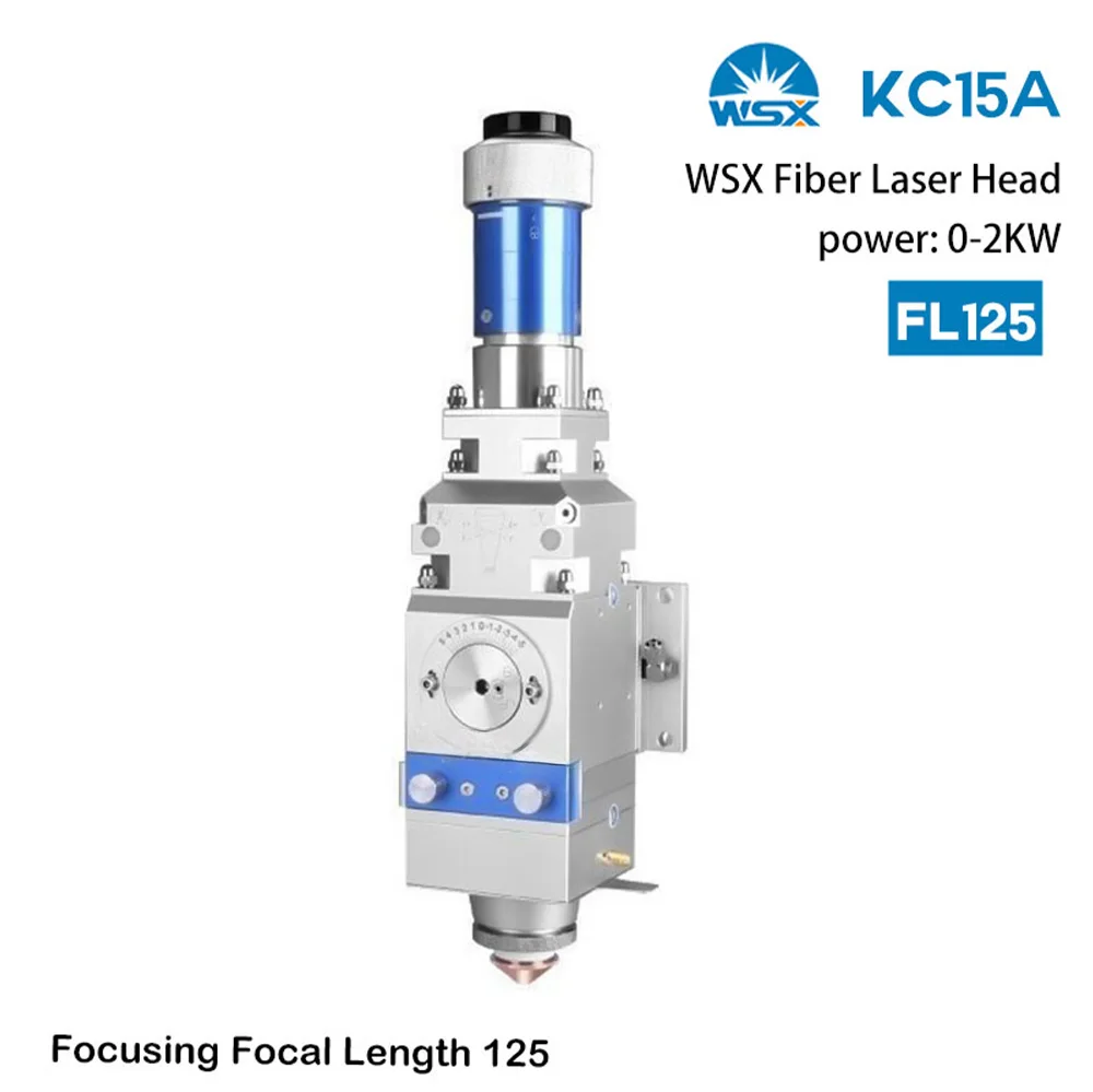 Cabezal de corte láser de fibra original WSX KC15A CL100 FL125 2KW para máquina de corte láser WSX KC15A Piezas potentes de CNC para metales