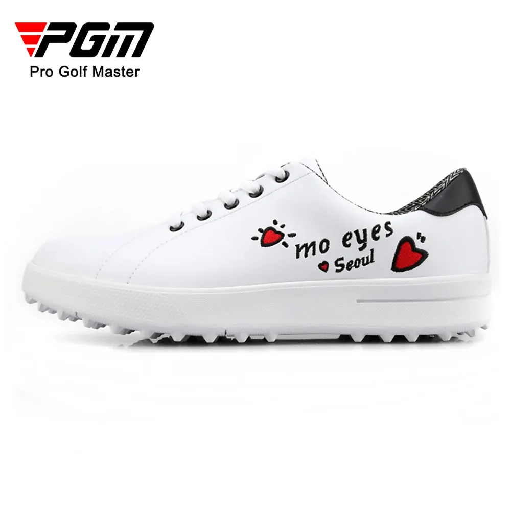 PGM Golf Shoes Women\'s Waterproof Shoes Korean Versatile Little White Shoes Soft and Breathable xz111