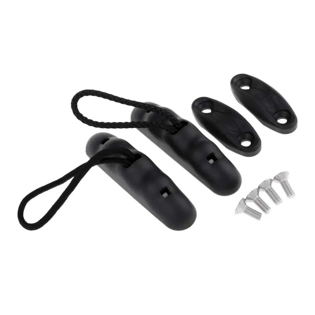 Black Kayak Carry Handle with Mounting Hardware Kayak Accessories for Fishing Raft Canoe Inflatable Boat