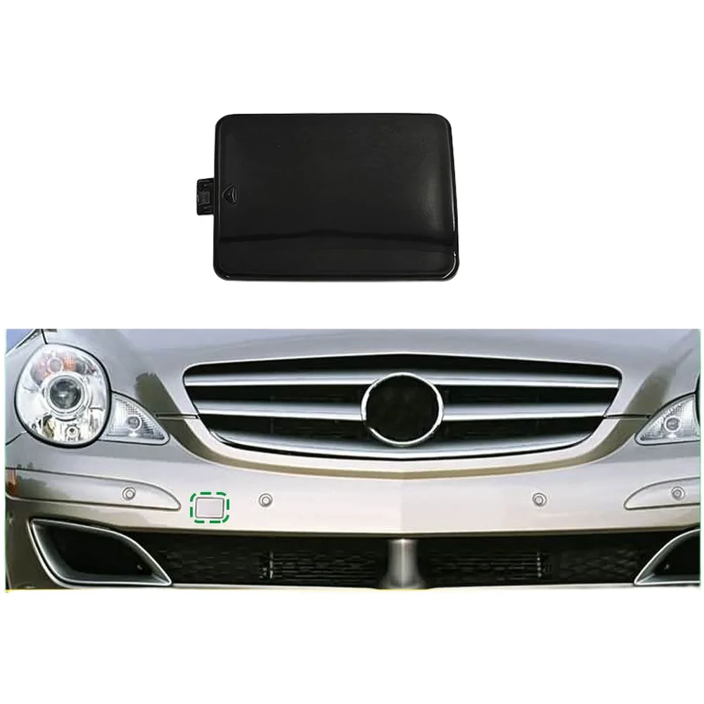 For Mercedes W251 2006-2009 Front Bumper Tow for hitch Cover 2518850023 Plastic Trim Cap Black White or Silver 6.9x4.6cm