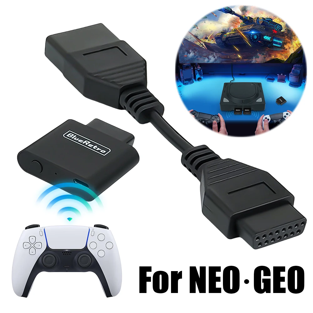 Mini Blueretro Receiver Adapter for PS3/PS4/PS5 8bitdo Switch Xbox Wireless Game Controller Adapter for SNK NEO GEO MVS AES CD