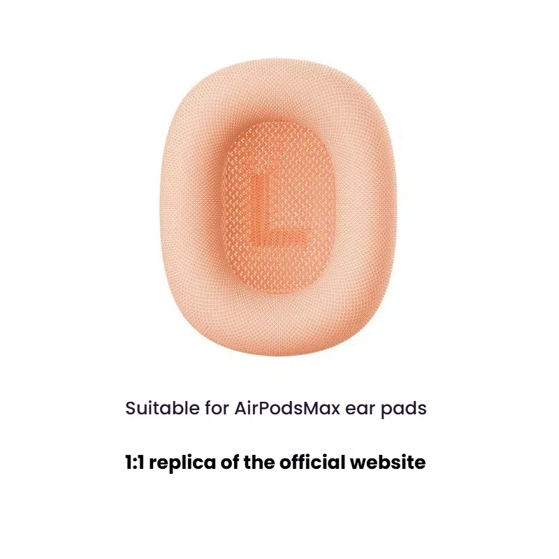 وسائد أذن بديلة من مادة القماش الشبكي الأصلية مناسبة لسماعات الرأس Apple Airpods Max ووسادة أذن شفط مغناطيسي رسمي