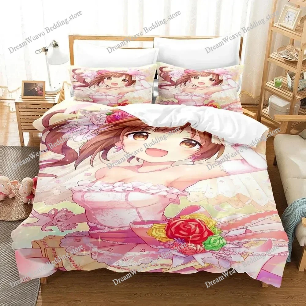 

Chieri Ogata Luxury Bedding Set Japan Anime Cartoon Duvet Cover Set Comforter Bedspread Twin Single Size Printed Home Textile
