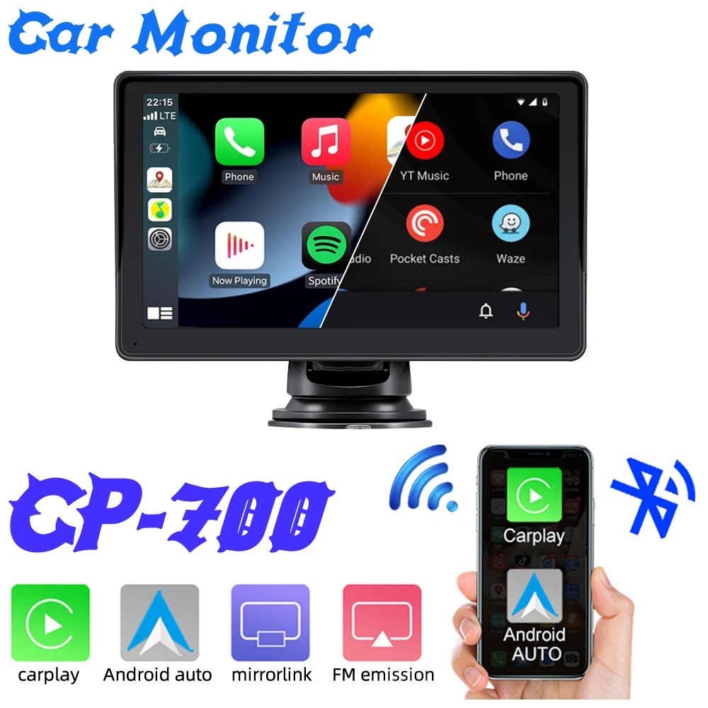 Universal 7 Inch Car Radio TF Card/USB/AUX Bluetooth Mirror Link Multimedia Player for BMW / VW / Nissan / Toyota / Honda