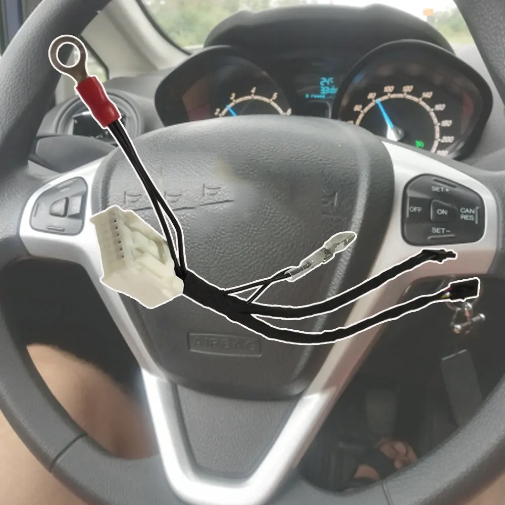 Steering Wheel Cruise Control Switch Button Cable Car Harness Connector Wire for Ford Fiesta MK7 MK8 ST Ecosport 2013 2015