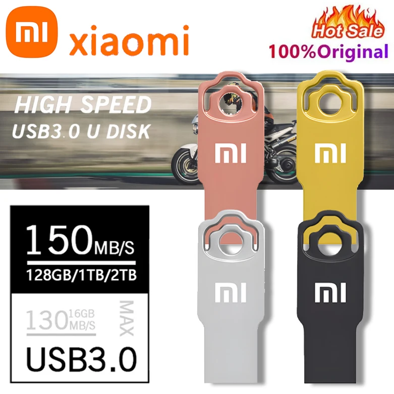 Pendrive Xiaomi 2TB Usb 3.0 Mini szybki metalowy Pendrive 1TB 128GB dysk przenośny wodoodporny Memoria