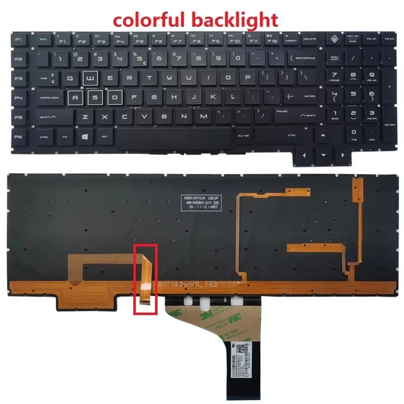 New US Russian RGB Backlit Keyboard For HP Omen 17-an 17-an00 17-an013tx 17-an014tx 17-AN000 031TX 016NG 053NR English RU