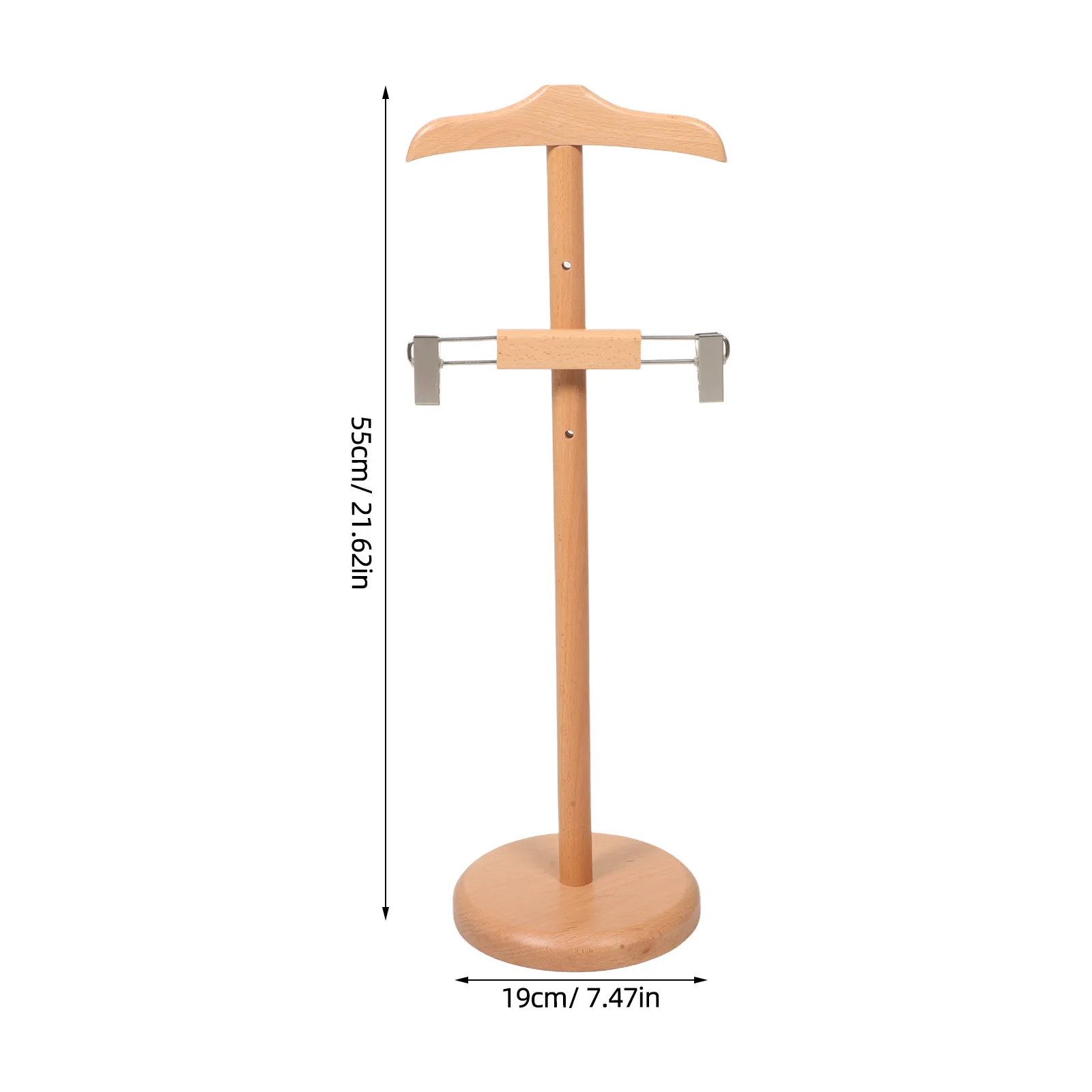 Adjustable Height Baby Clothes Display Stand Wooden Kids Clothing Rack Beech Wood Toddler Clothes Holder Baby Shower Clothing view 6