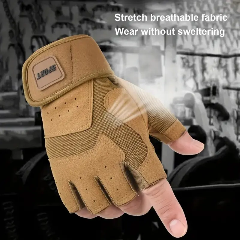 남성 여성을위한 덤벨 장갑 역도 크로스 핏 보디 빌딩 운동 스포츠 체육관 훈련 장갑 미끄럼 방지 손목 보호대