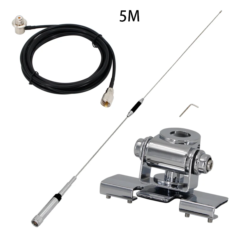 SL16-J/M Male PL-259 NAGOYA NL-770R Dual Band VHF/UHF 144/430MHz 3.0/5.5 dBi High Gain Amateur Car Radio Mobile/Station Antenna