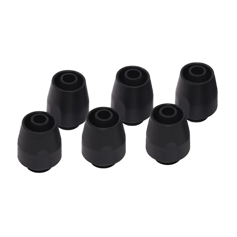 Alphacool Nylon HF Compression Fitting TPV,12,7x7,6mm Soft Tubing Straight Fittings,6pcs/Kit