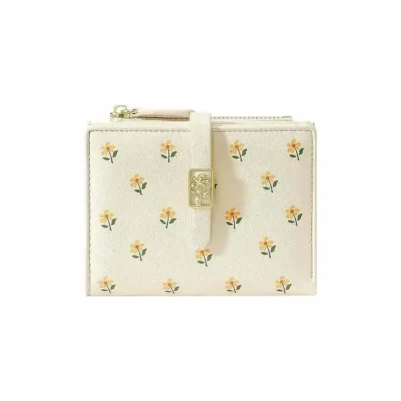 LUB01 Women's Wallet, Faux Leather, Off White, Water Resistant