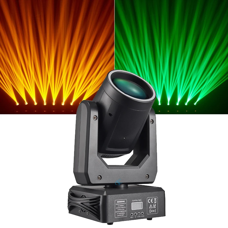 

DJ Light 150W Colorful Beam Moving Head Light With Pattern DMX512 Control For Stage Party Wedding Event Lighting Show
