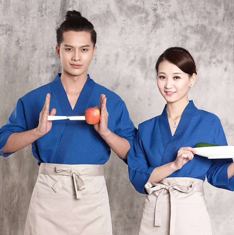 

Japanese Sushi Restaurant Chef and Waiter Workwear Cuisine Restaurant Workwear
