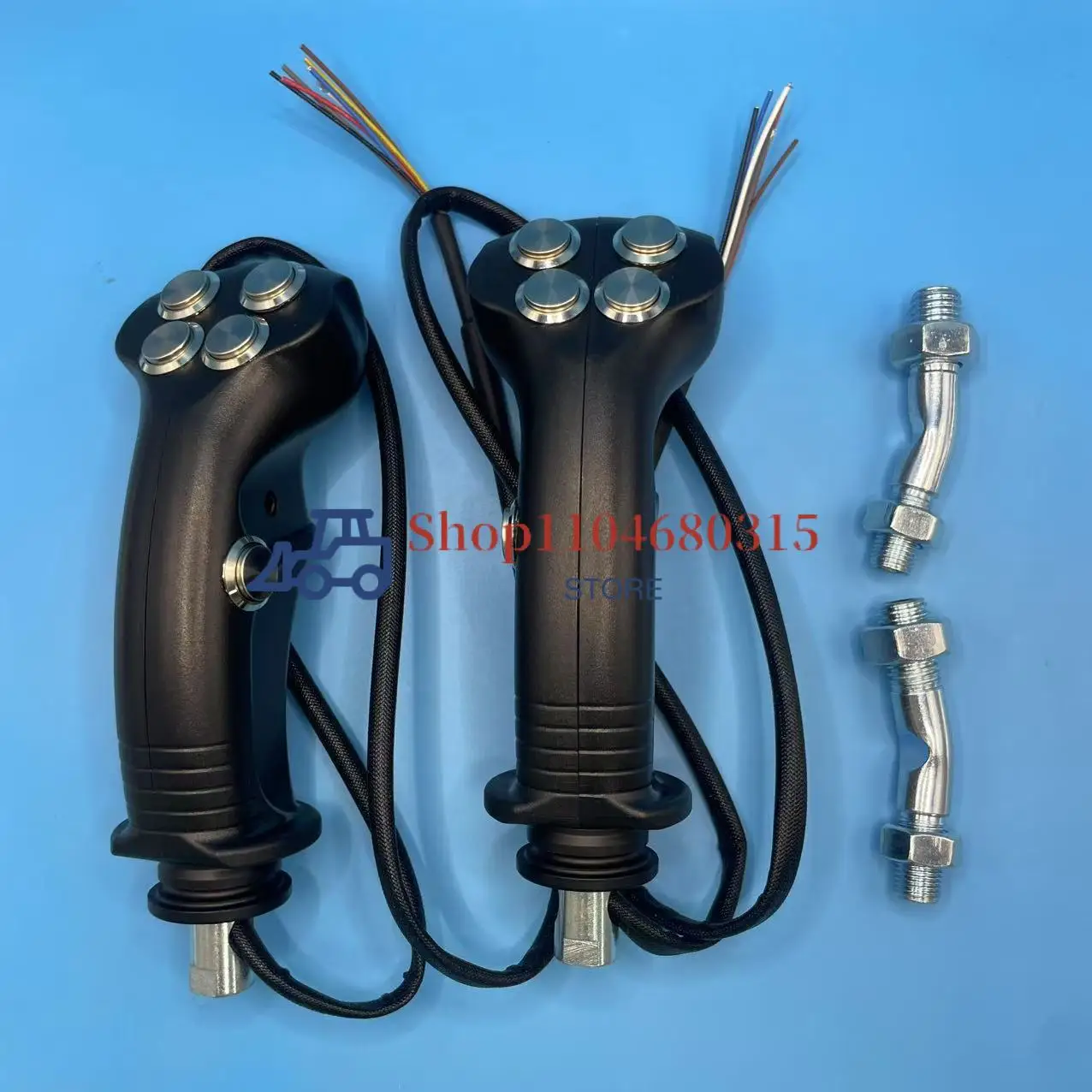 

Excavation clip grab logging agricultural ironstone harvester modified electronic control 6 button joystick handle parts